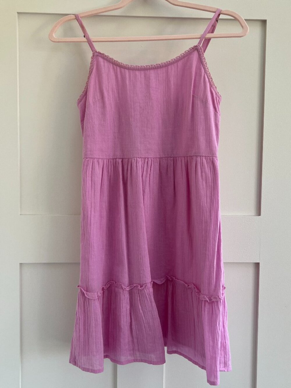 Abound Tiered crinkle cami mini dress, pink size xs